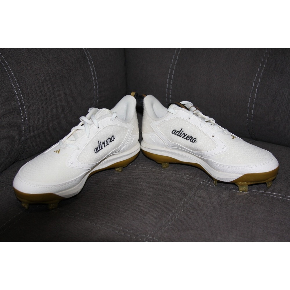adidas White and Gold Athletic Shoes - Picture 8 of 16
